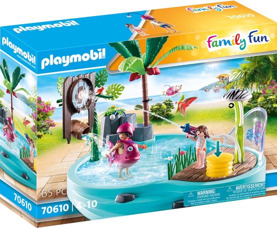 70610 Leuk zwembad met watersplash