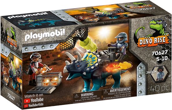 PLAYMOBIL Dino Rise 70627 Triceratops - razernij rond de legendarische stenen