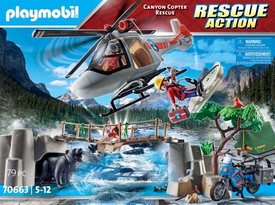 Playmobil City Action Canyon Airlift Operation FH Exkl 2021 - 70663