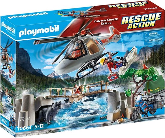 Playmobil City Action 70663 Canyon Airlift Operation