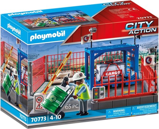 PLAYMOBIL City Action - Goederenmagazijn constructiespeelgoed 70773