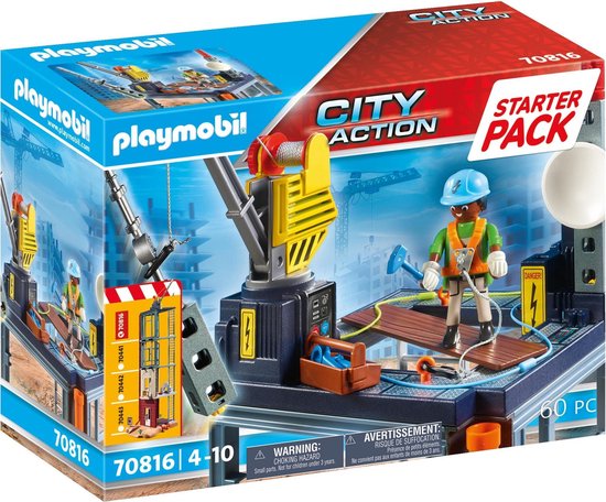 Playmobil Starter Packs 70816 Starterpack Bouwplaats met lier