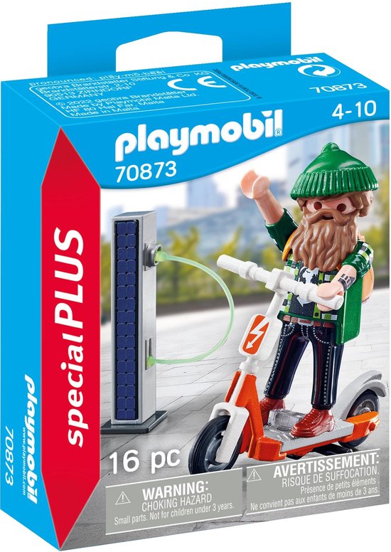 70873 HIPSTER MET E-SCOOTER / HIPSTER AVEC TROTTINETTE