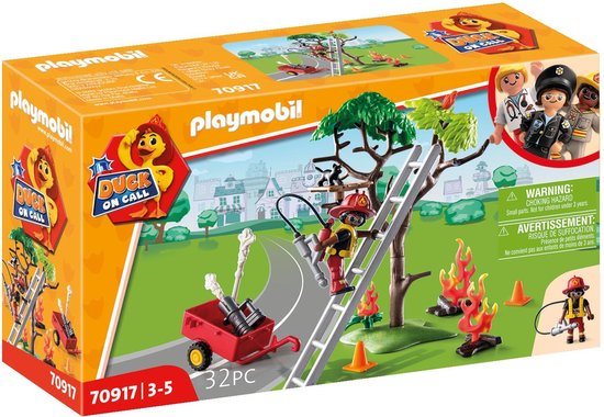 70917 Brandweeractie Red de kat!
