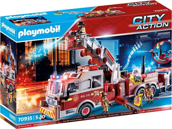 70935 Brandweerwagen - US Tower Ladder