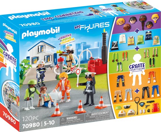 PLAYMOBIL Figures - My Figures: Reddingsmissie constructiespeelgoed 70980