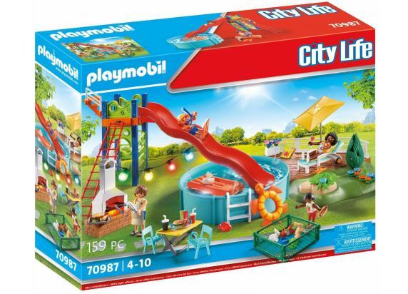 70987 Zwembadfeest met glijbaan