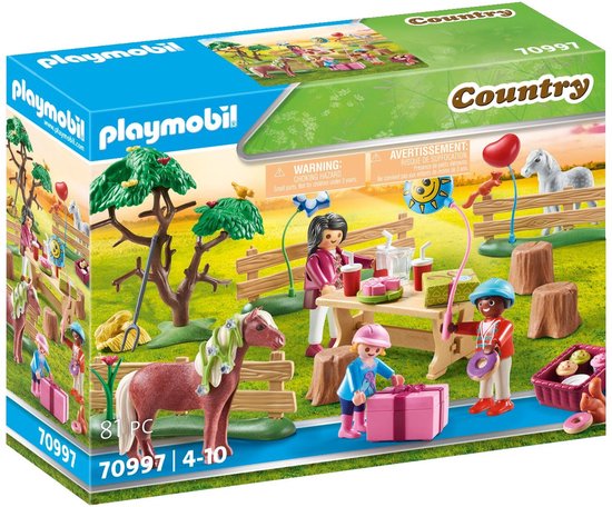 Playmobil Country 70997 Kinderverjaardagsfeestje op de ponyboerderij
