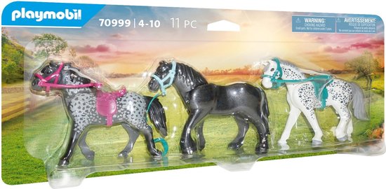 Playmobil Country 70999 3 paarden: het Friese paard