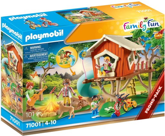 71001 AVONTUREN BOOMHUT MET GLIJBAAN / CABANE DANS LES