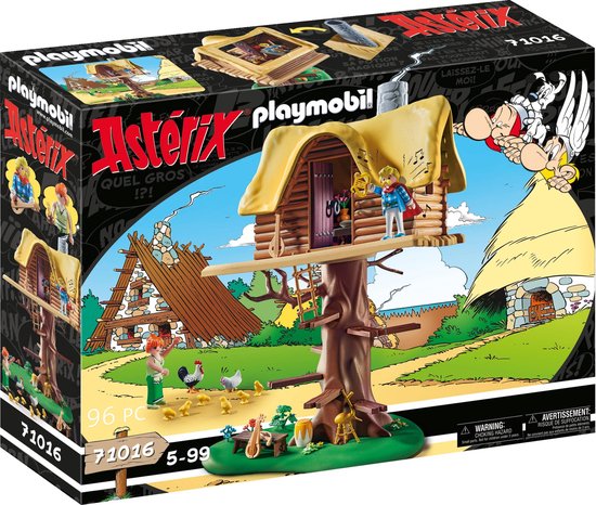 71016 Asterix - Kakofonix met boomhut