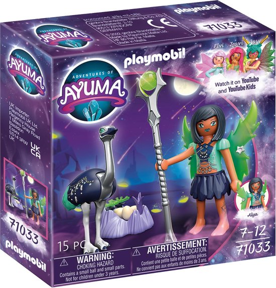 PLAYMOBIL Ayuma - Moon Fairy met totemdier constructiespeelgoed 71033