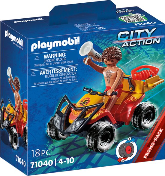 PLAYMOBIL City Action - Badmeester quad constructiespeelgoed 71040