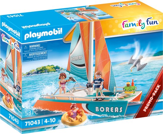 PLAYMOBIL Family Fun - Catamaran constructiespeelgoed 71043