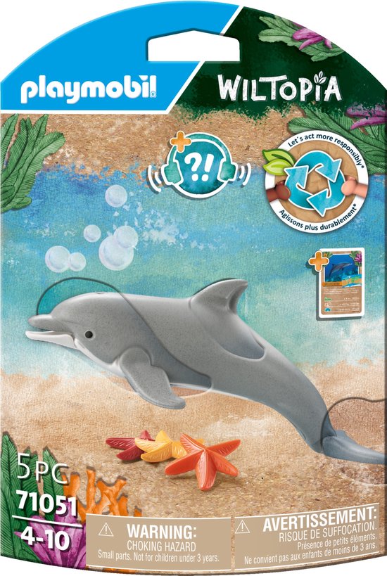 PLAYMOBIL Wiltopia - Dolfijn constructiespeelgoed 71051