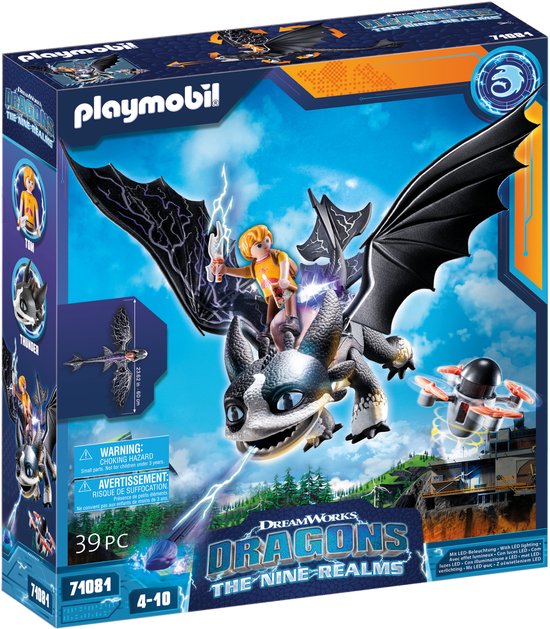 Playmobil How To Train Your Dragon 71081 Dragons: The Nine Realms - Thunder&Tom