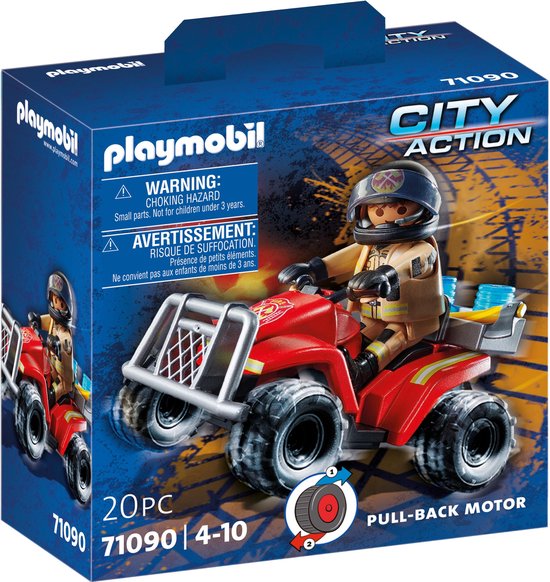 Playmobil City Action 71090 brandweer speed-quad