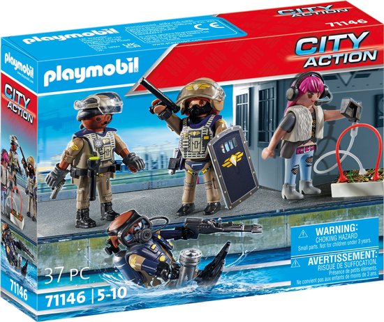 PLAYMOBIL City Action SWAT-Figurenset constructiespeelgoed