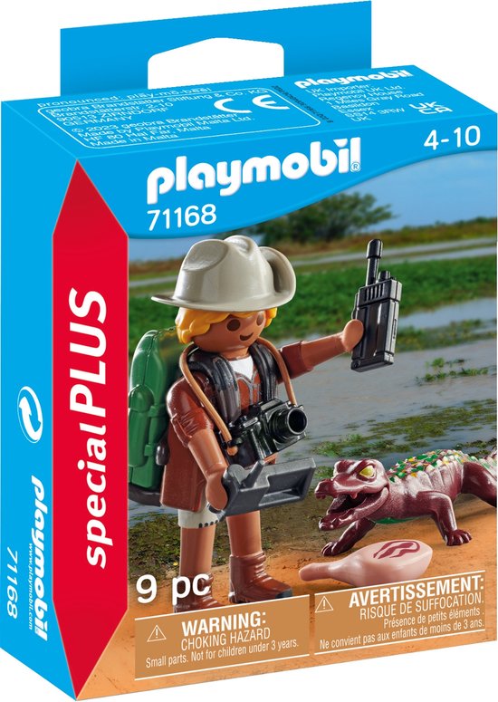 Playmobil Special Plus 71168 Onderzoeker met jonge kaaiman