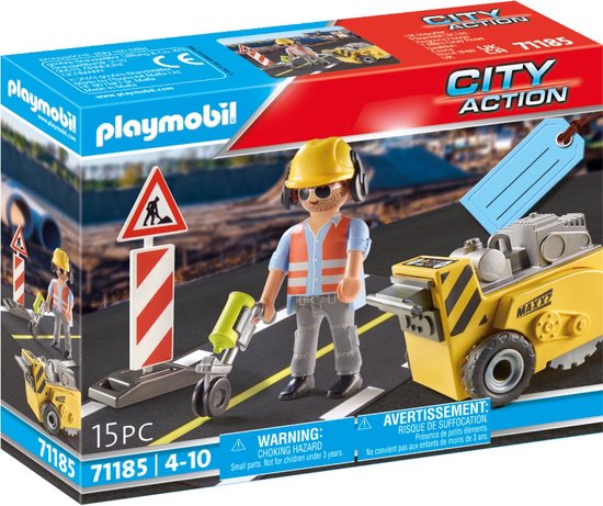 Playmobil City Action 71185 Bouwvakker met randensnijder