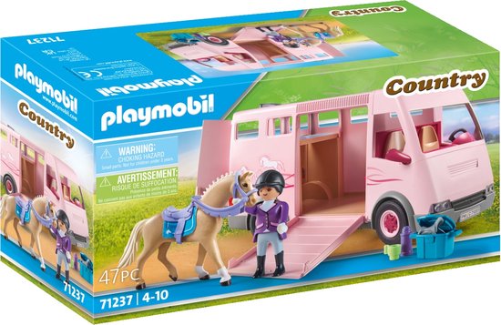 PLAYMOBIL Country 71237 Paardentransportwagen