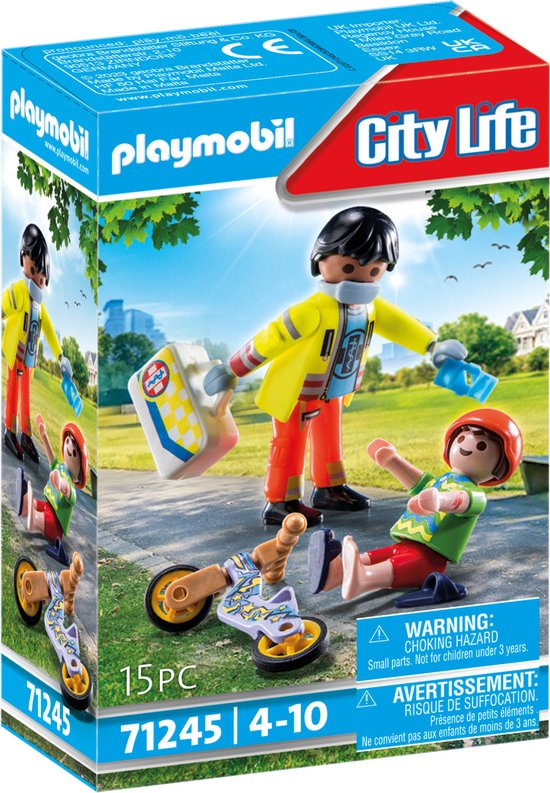 Playmobil City Life 71245 Eerste hulp met slachtoffer