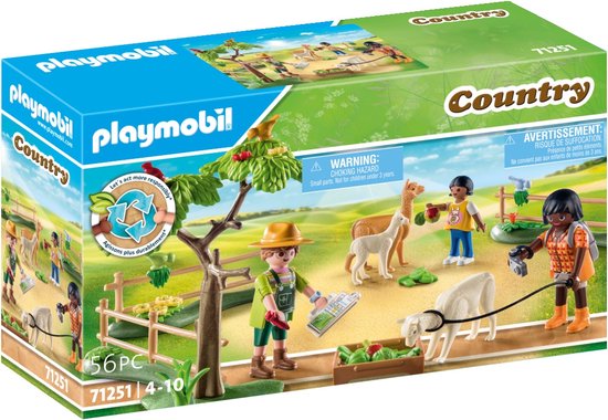 PLAYMOBIL Country - Alpaca wandeling constructiespeelgoed 71251