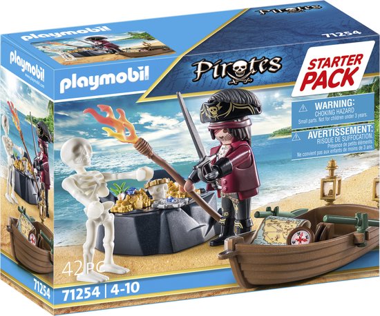 Playmobil Starter Packs 71254 Starterpack Piraat met roeiboot
