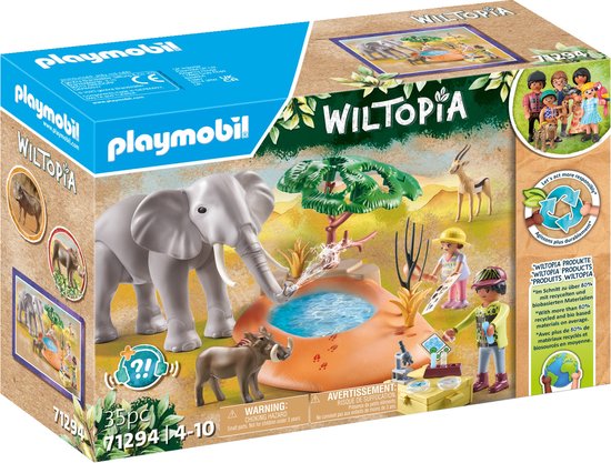 PLAYMOBIL Wiltopia - Een reis naar de waterpoel constructiespeelgoed
