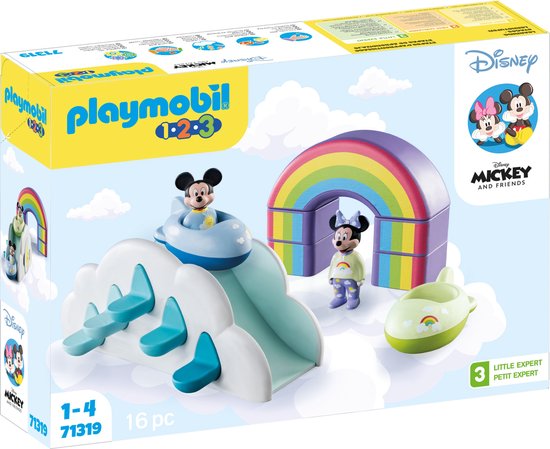 PLAYMOBIL 1.2.3 - Mickey Mouse Wolkenhuis constructiespeelgoed 71319