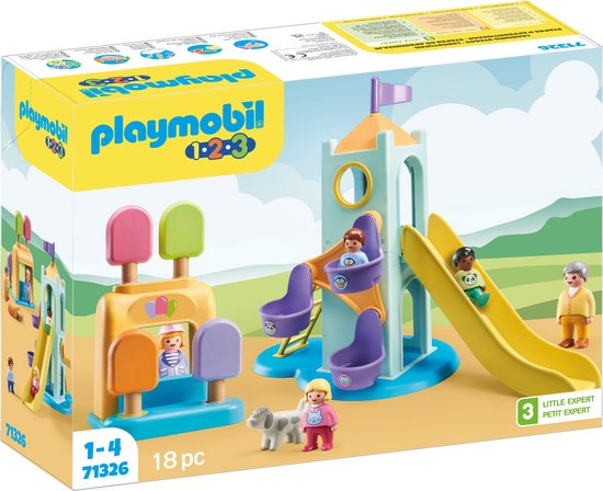 Playmobil 1.2.3 71326 Speeltuin met reuzenglijbaan 1.2.3