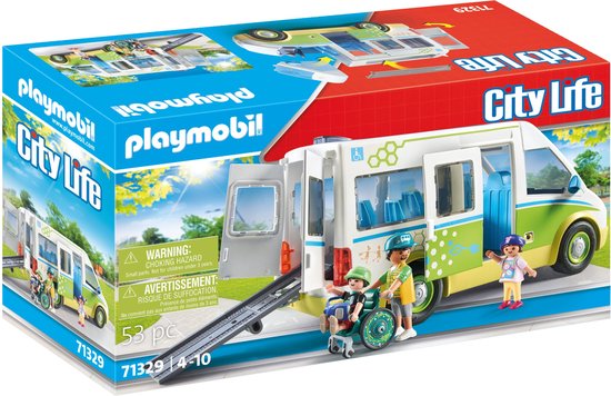 PLAYMOBIL City Life - Schoolbus constructiespeelgoed 71329