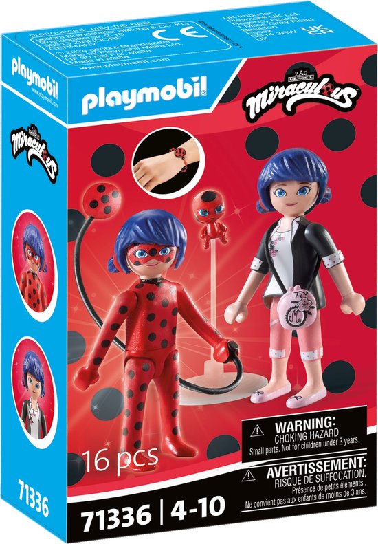 PLAYMOBIL Miraculous Marinette & Ladybug 71336