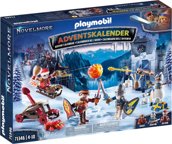 PLAYMOBIL Adventskalender Novelmore - Strijd in de sneeuw constructiespeelgoed 71346