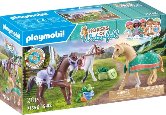 Playmobil 71356 World of Horses 3 paarden met accessoires