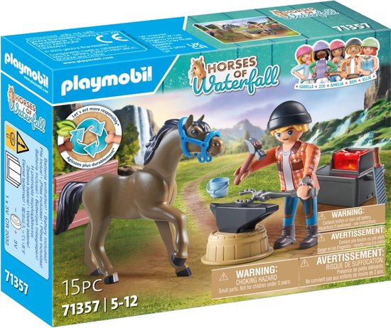 Playmobil 71357 World of Horses Hoefsmid: Ben&Achilles