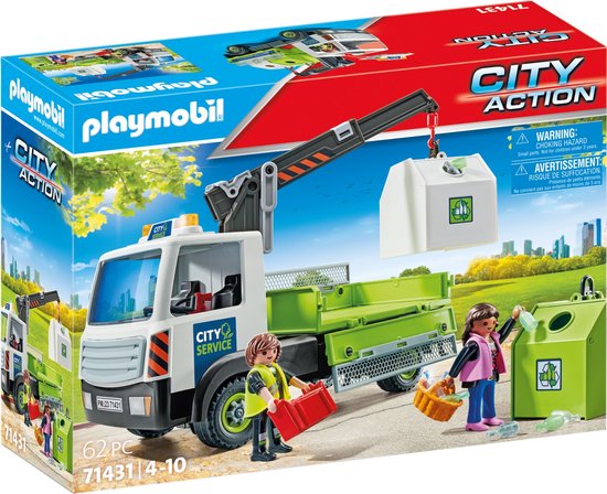 PLAYMOBIL City Life 71431 Glasbak ophaaldienst