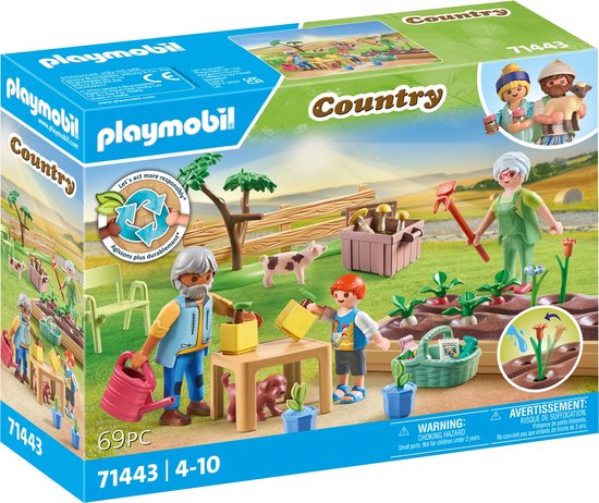 PLAYMOBIL Country - Idyllische moestuin bij de grootouders constructiespeelgoed 71443