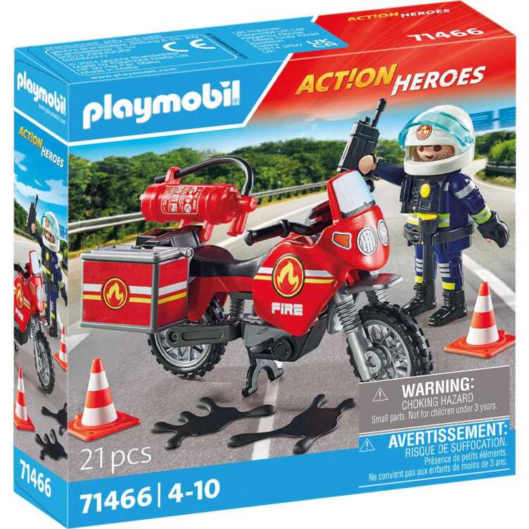 PLAYMOBIL Action Heroes - Brandweer op de plaats van het ongeval constructiespeelgoed 71466