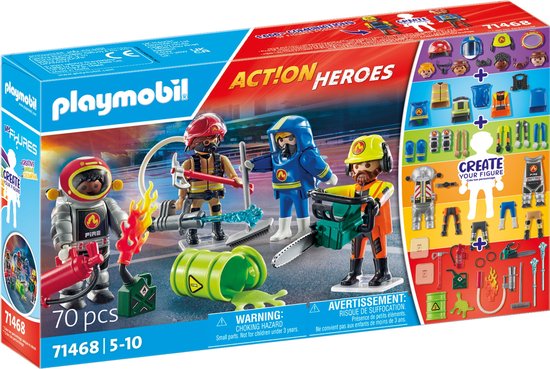 PLAYMOBIL Speelset Action Heroes My Figures Brandweer 71468