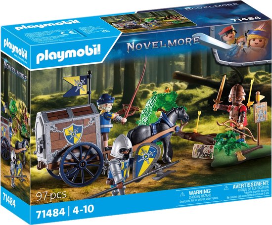 PLAYMOBIL Novelmore - Overval op transportwagen constructiespeelgoed 71484