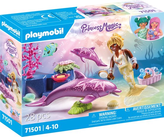Playmobil Princess Magic 71501 Zeemeermin met dolfijnen