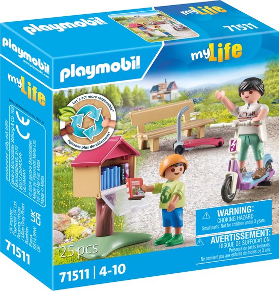 PLAYMOBIL Speelset My Life Boekenruil voor Boekenwurmen 71511