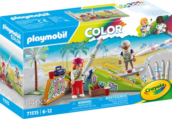 PLAYMOBIL Color - Skatepark constructiespeelgoed 71515