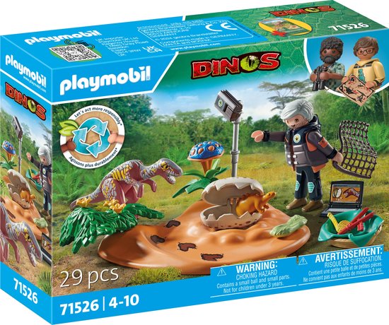PLAYMOBIL Speelset Dinos Stegosaurusnest met eierdief 71526