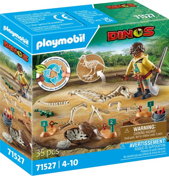 Playmobil Dinos 71527'Opgravingsplaats met dinosaurusskelet