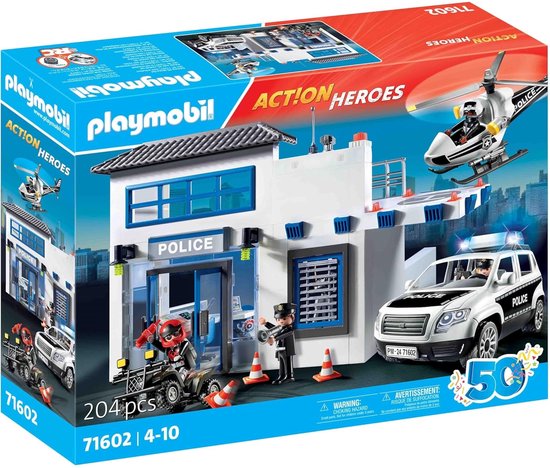 Playmobil Action Heroes 71602 Politiestation met voertuigen