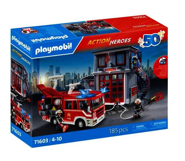 PLAYMOBIL Action Heroes - Brandweer megaset constructiespeelgoed 71603