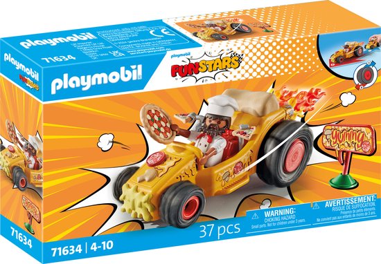 PLAYMOBIL Funstars - Racing Pizza constructiespeelgoed 71634