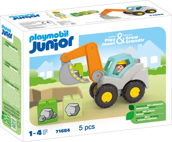 PLAYMOBIL Junior - Graafmachine constructiespeelgoed 71684